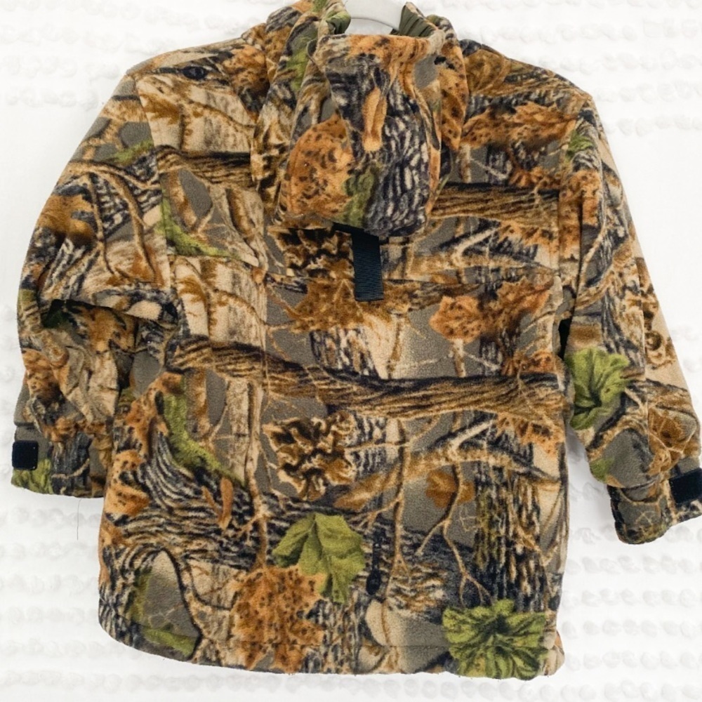 Cabela’s Kids fleece camo print zip up hoodie s - Picture 2 of 10
